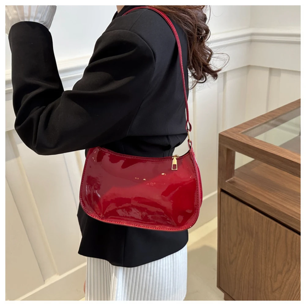 Spring Summer Trend Fashion Solid Color Versatile Armpit Bag Stylish Retro Premium Texture Women's Shoulder Bag