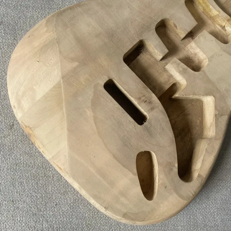 IB470 Solid Wood ST Electric Guitar Body SSH Pickups Tremolo Bridges Unfinished No Paints  Replace &DIY Parts Surface Dirty