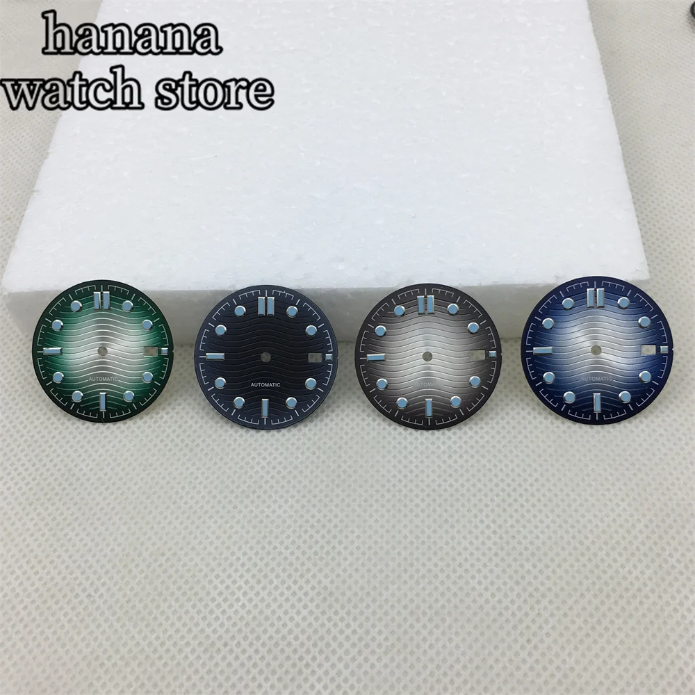 ساعة BLIGER مقاس 31 ملم باللون الأسود والأزرق المتدرج باللون الأزرق المضيء مع حركة أوتوماتيكية NH35