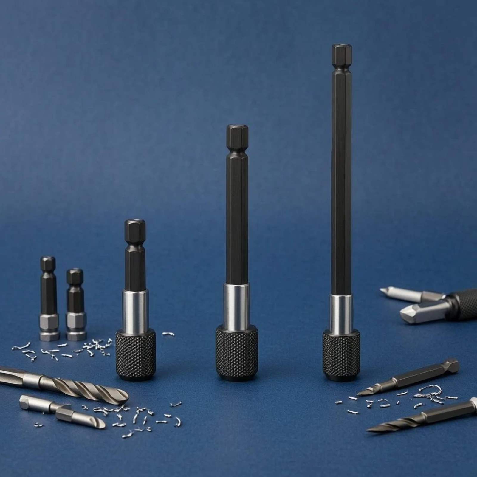 Self-Securing Extension Rod Self-Locking Quick Release Bit Holder Fast-Change Adapter Hexagonal Drive Power Tool Accessory