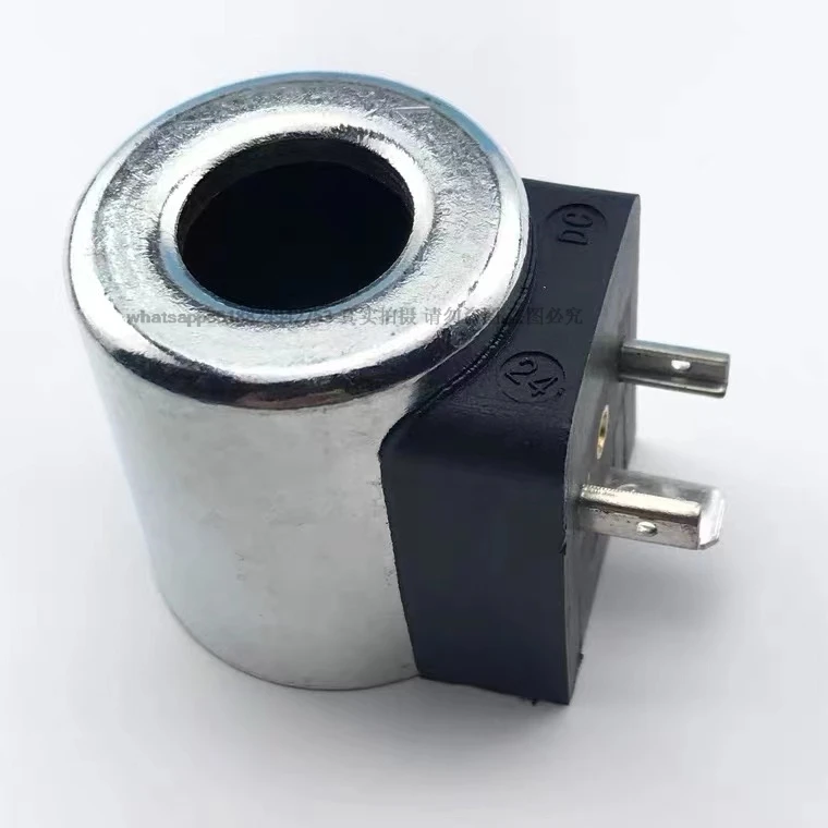 Excavator for Lonking 85 Solenoid Valve Coil Pilot Safety Lock for Yuchai 65/75-8 Pengpu 60 Internal Diameter 18mm, Height 40mm