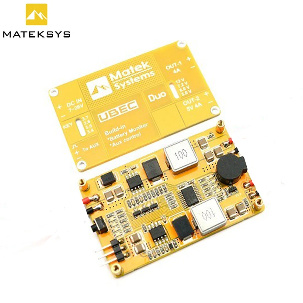 Matek System UBEC DUO 4A/5~12V& 4A/5V For RC Quadcopter RC Airplane RC Multicopter UBEC Power Model