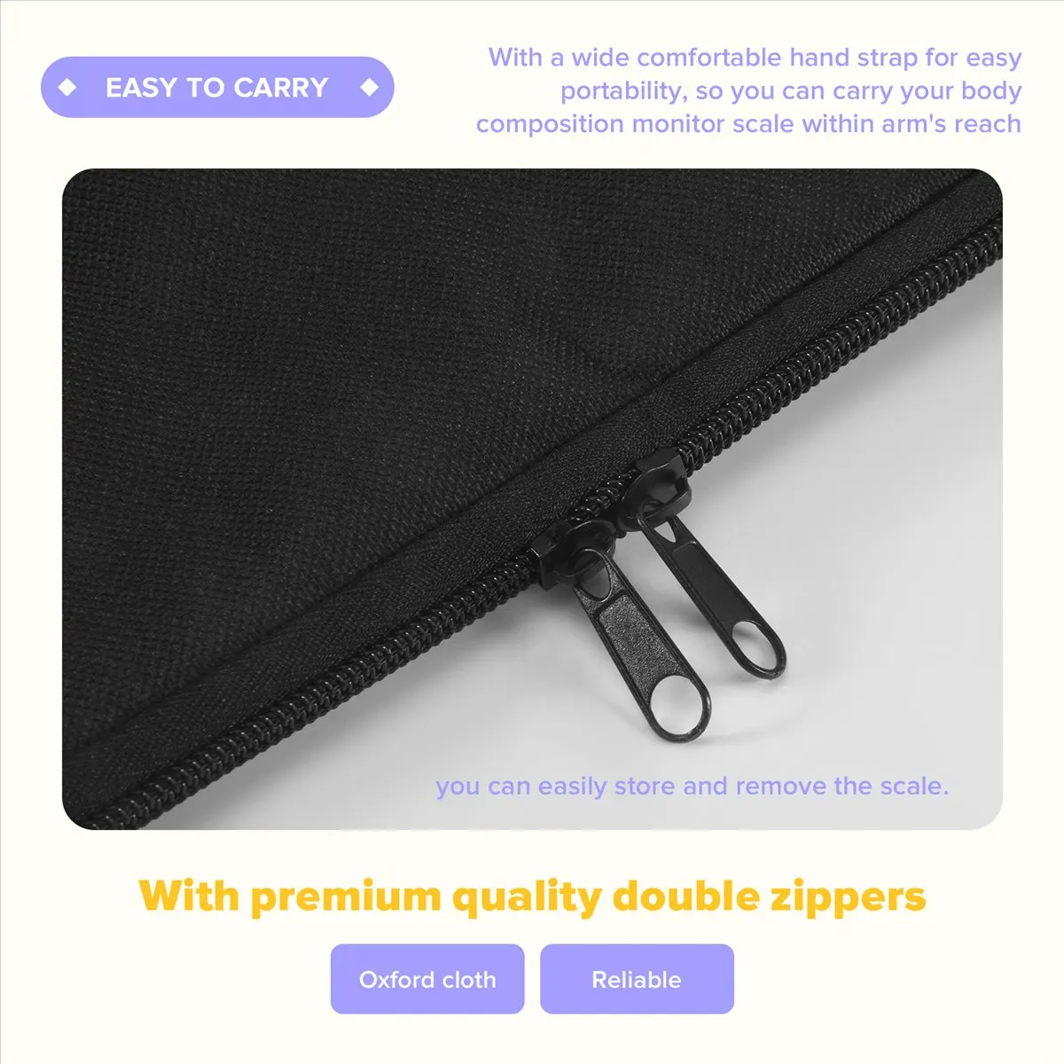 L! DT875^Carrying Bag for Body Composition Monitor Scale, Digital Scale Storage Bag, Travel Carrier Case , for Most Smart Scale