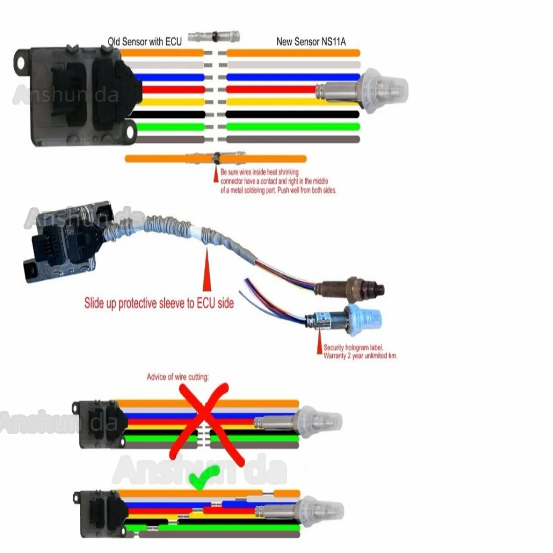 22790 5433R 227905433 R 12V ใหม่ไนโตรเจนออกซิเจนเซนเซอร์ NOx 24V (สินค้าสําเร็จรูป) สําหรับ RENAULT Opel Vivaro Combi