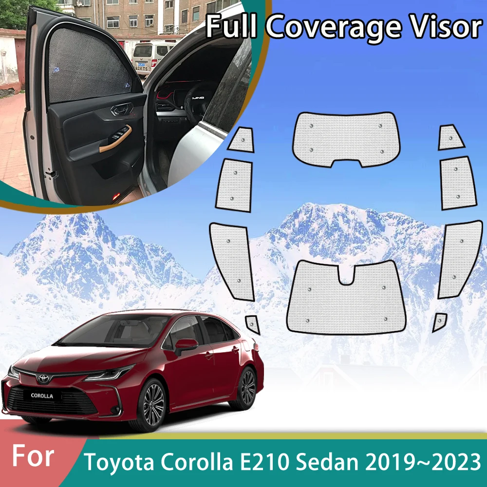

Car SunVisor For Toyota Corolla E210 Sedan 2019 2020 2021 2022 2023 Auto Accessories Sunshade Protection Parasol Window Stickers