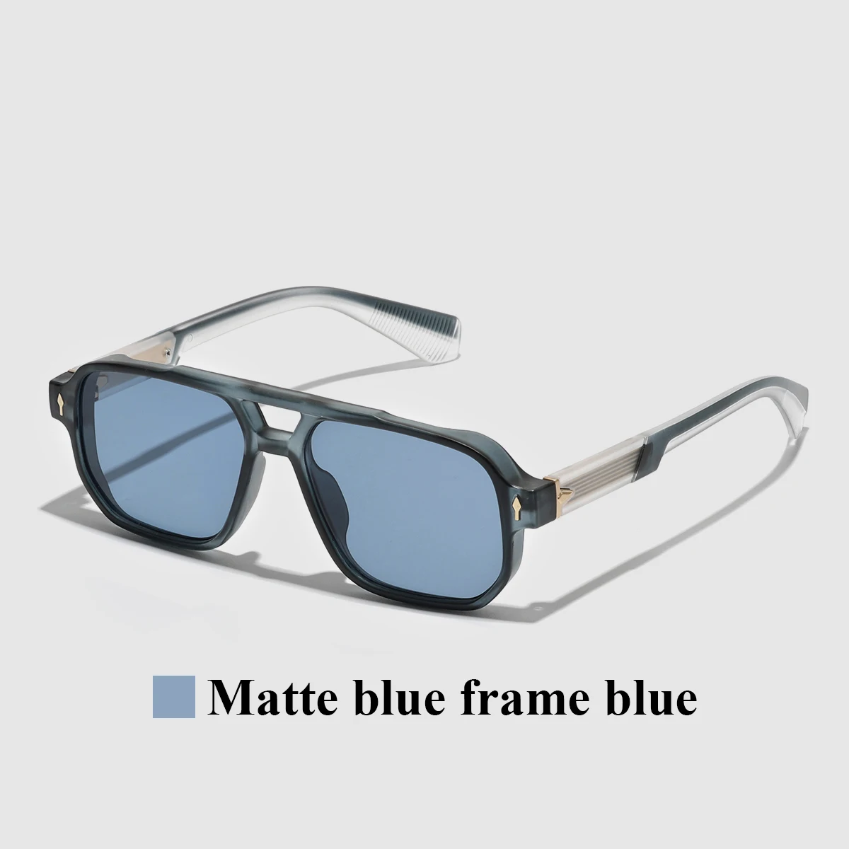 Retro 2026 Transparente Sonnenbrille für Herren und Damen, Luxusmarken-Designer, UV400-Schutz, Stylisch für Autofahren & Outdoor
