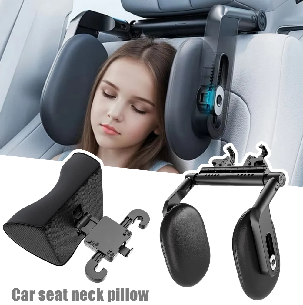 Vehicle Seat Multifunctional Head Pillow Floating Mechanical Adjustable Car Headrest Ergonomic Cervical Neck Support Cushion