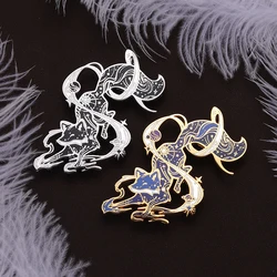 Nine Tailed Fox Brooch Mythology Game Badge Alloy Pin Jewelry For Men Ideal Choice For Gifts