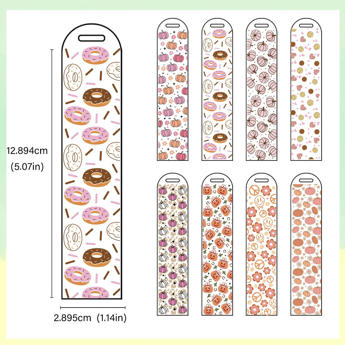 5pcs Wholesale Bookmark Wrap UV DTF Decals Stickers Transfers Print Bundle For Hotel DIY Craft 1.14*5.07in