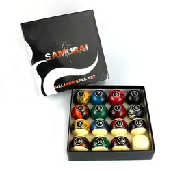 16x 57.2mm Marblized Billiard Pool Ball Set 2-1/4inch