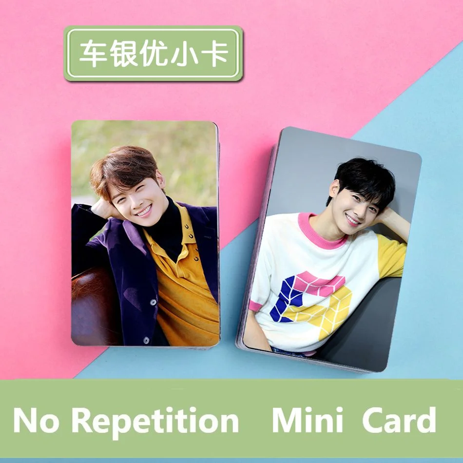 

Series1 No Repetition Cha Eun-Woo Photo Mini Card Wallet Lomo Card With Photo Album Fans Collection Gift