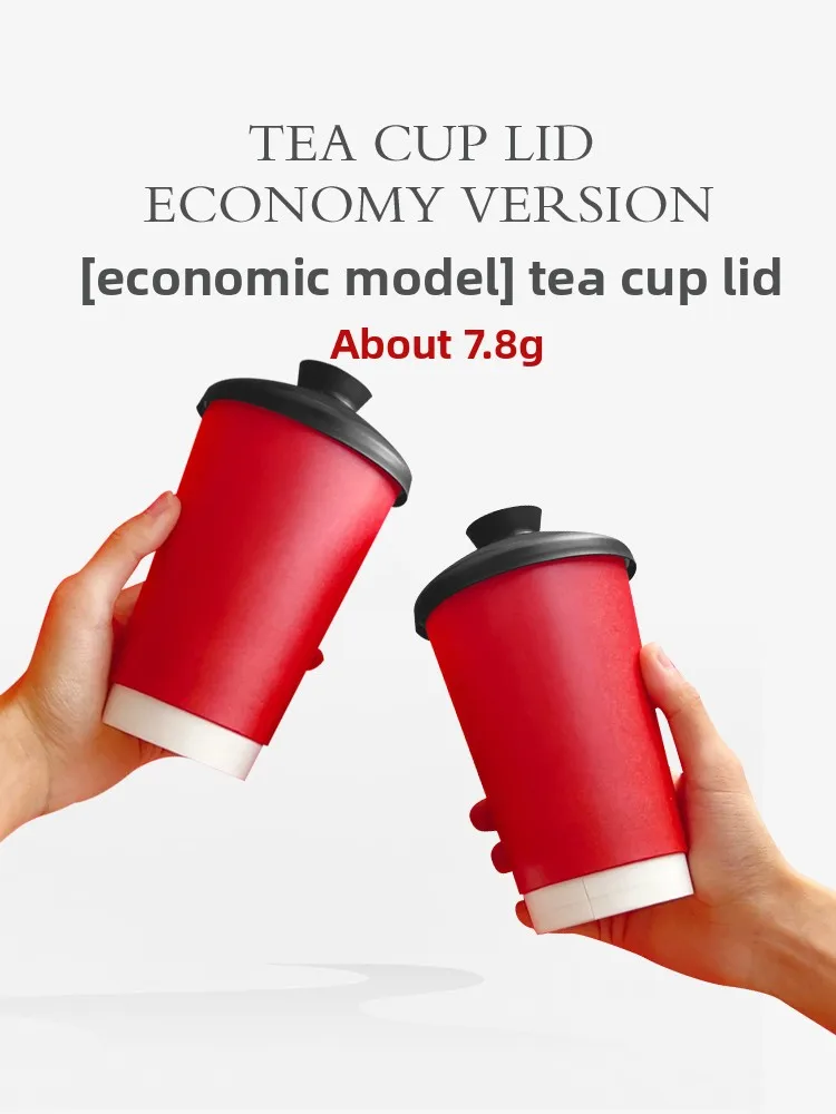 Tapa desechable de plástico para taza de té chino, tapa para tetera, tapa para bebidas de té con leche, utensilios de comedor antifugas, taza/vaso para agua.