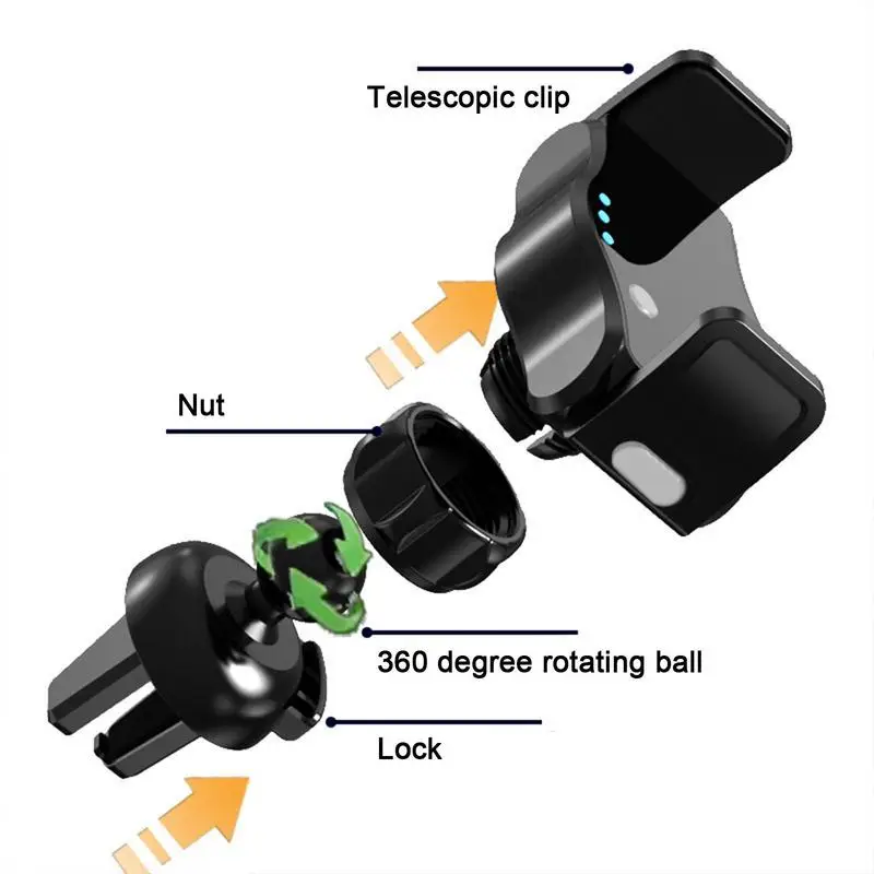 Car Phone Holder For Universal Mobile Phone Holder Stand Car Phone Stand For Car Air Outlet Mount Car Cell Phone Support