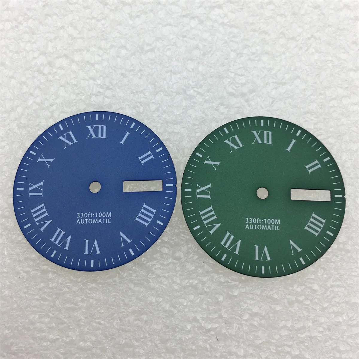 Dial 29MM C3 hijau bercahaya cocok untuk suku cadang pengganti jam tangan pergerakan NH36