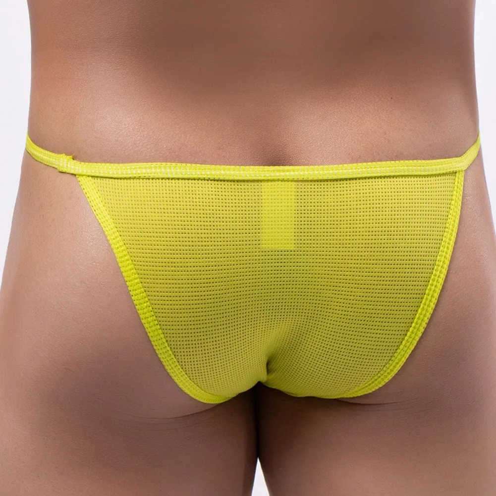 Sexy Bulge Pouch cueca Jockstrap masculina, calcinha tanga de cintura baixa, calcinha de malha fina, refrescante cueca G String, roupa íntima confortável