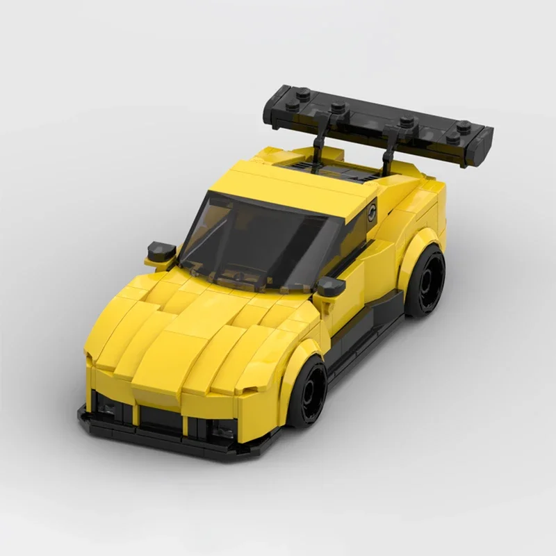 

365 деталей MOC GR Supra GT3 City Champions: Суперкар из строительных блоков — Волшебное дополнение к рождественскому конструктору, подарок на Рождество