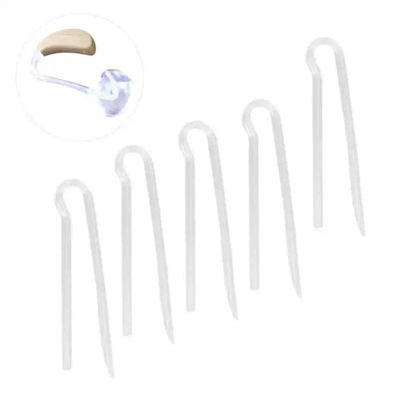 10pcs Hearing Aid Tubes Flexible Type R BTE Earmold Hearing Aid Tubing Replacement Preformed Hearing Aid Tubing Wholesale