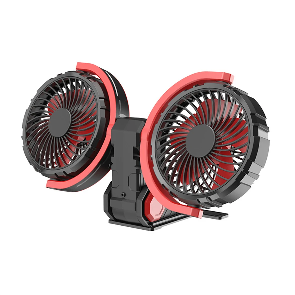 

Dual Head Car Fan Car Cooling Fan Cooling Fan Powerful Electric Fan For Sedan SUV RV Truck Car USB double head electric fan