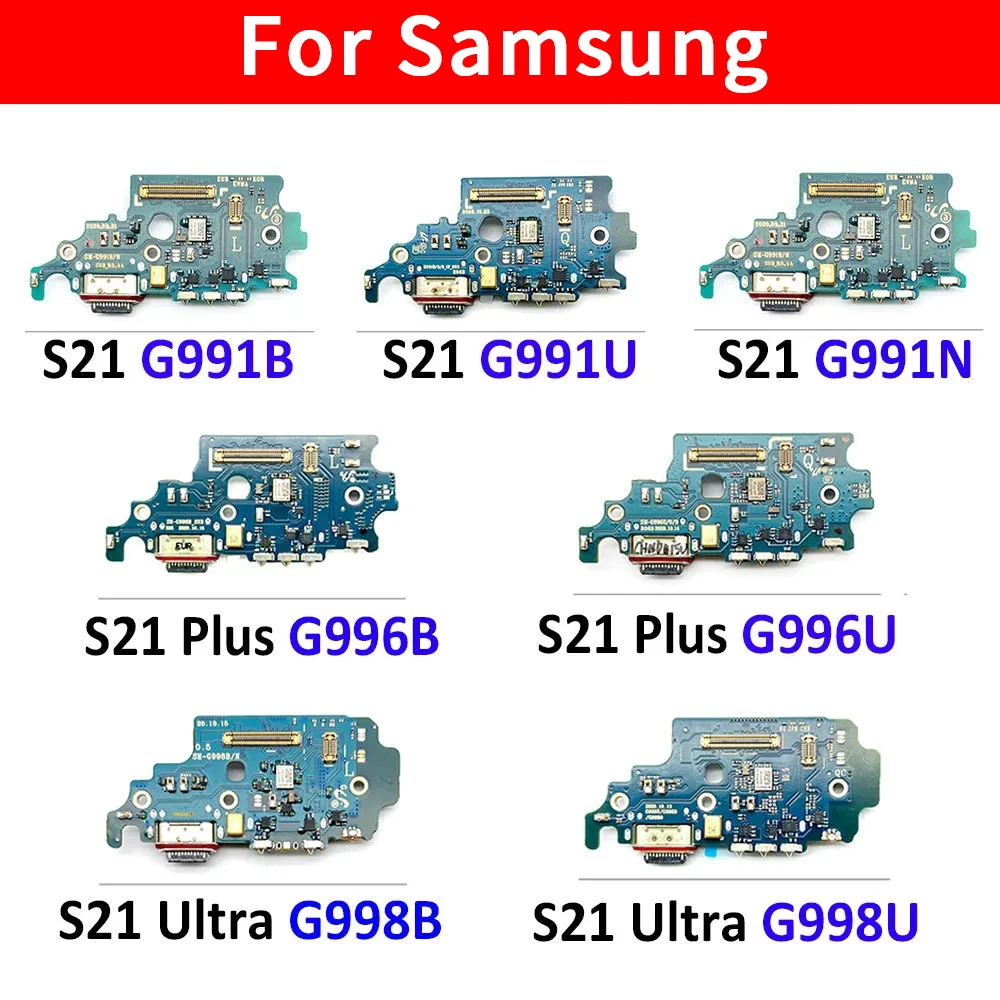 USB Board Charging Port Connector Board Flex Cable For Samsung S21 Plus Ultra G991U G991B G991N G996B G998U G998B G998N