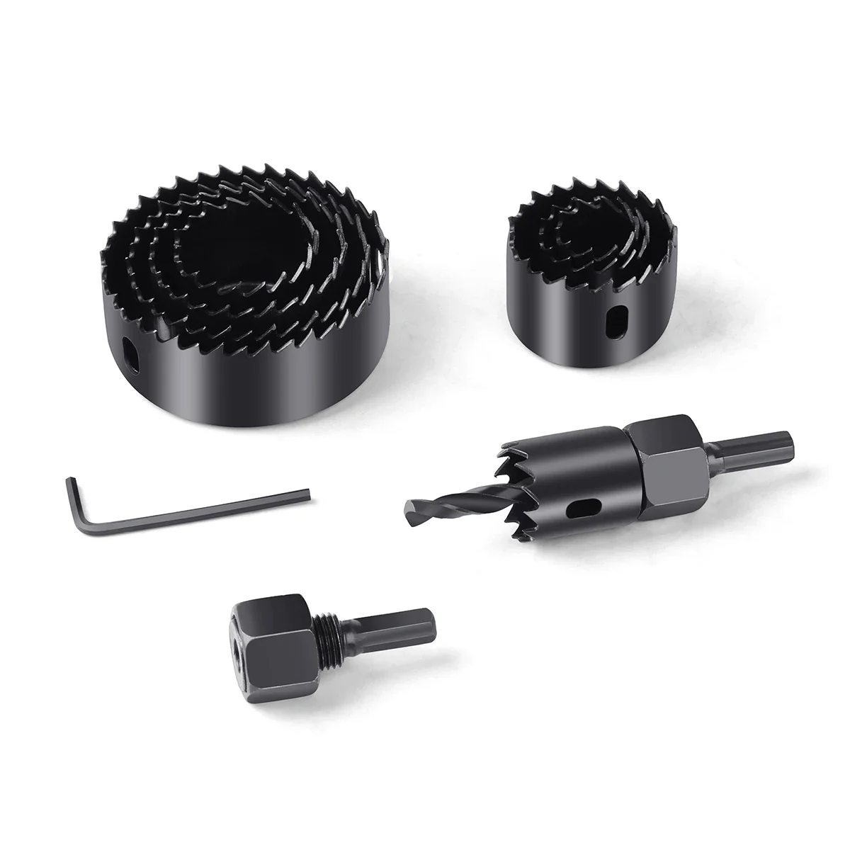 For Soft Wood PVC Board Plasterboard 5/8/13pcs Hole Saw Kit Drill Bit 19-127mm Hole Cutter Set