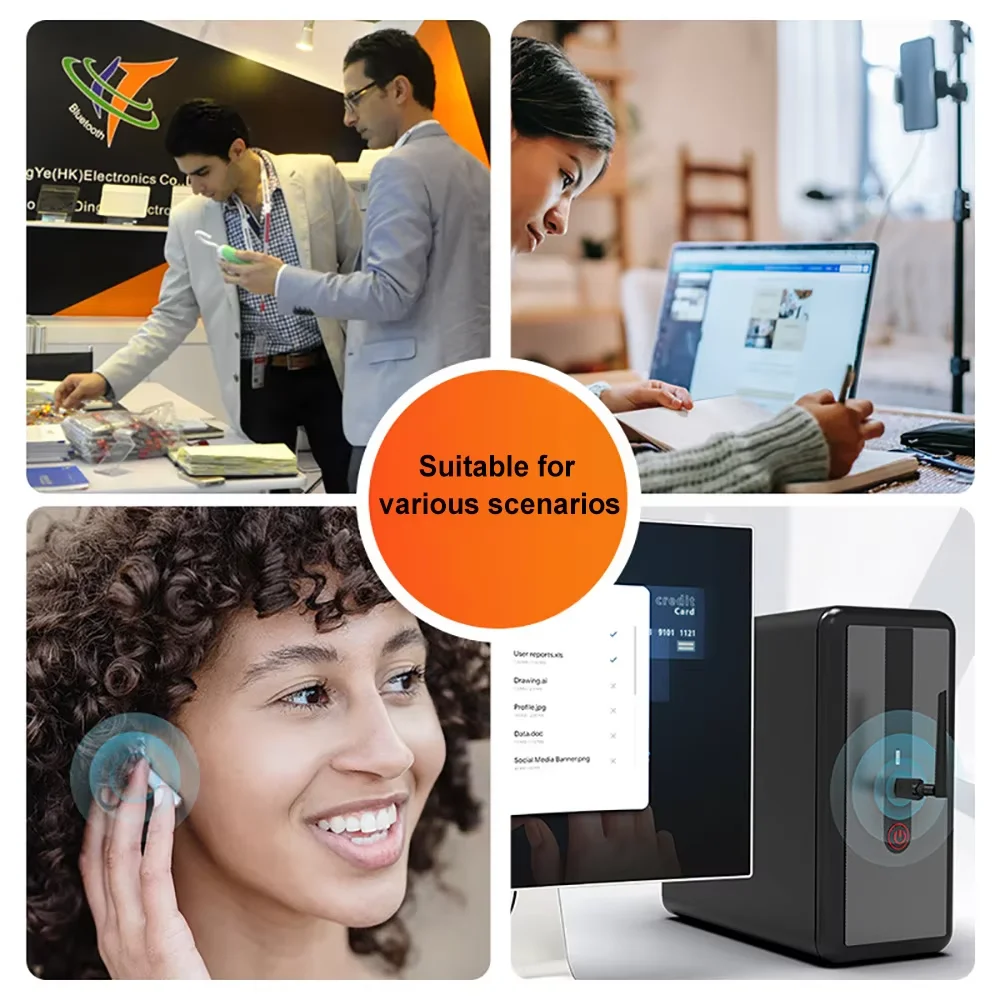 USB Bluetooth 5,1 адаптер адаптера дальнего действия 200 м для ПК, ноутбука, беспроводной динамик, аудиоприемник, передатчик