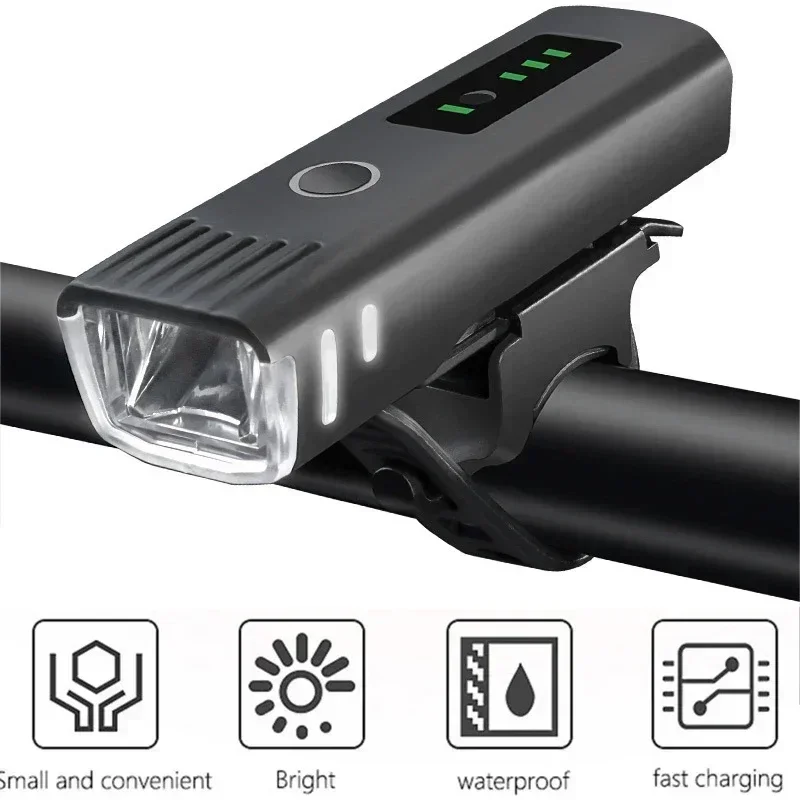 AliExpress 1200MAh Rechargeable Bike Light Set Headlight & Rear Taillight, Waterproof Cycling Lights for Night Riding Mountain/Road Bikes