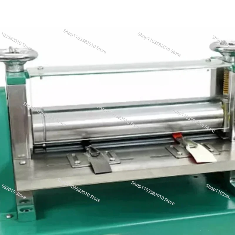 Small Desktop Electric Hand Crank Leather Drawing Machine, Pull Shoulder Strap Barrel Press Laminator
