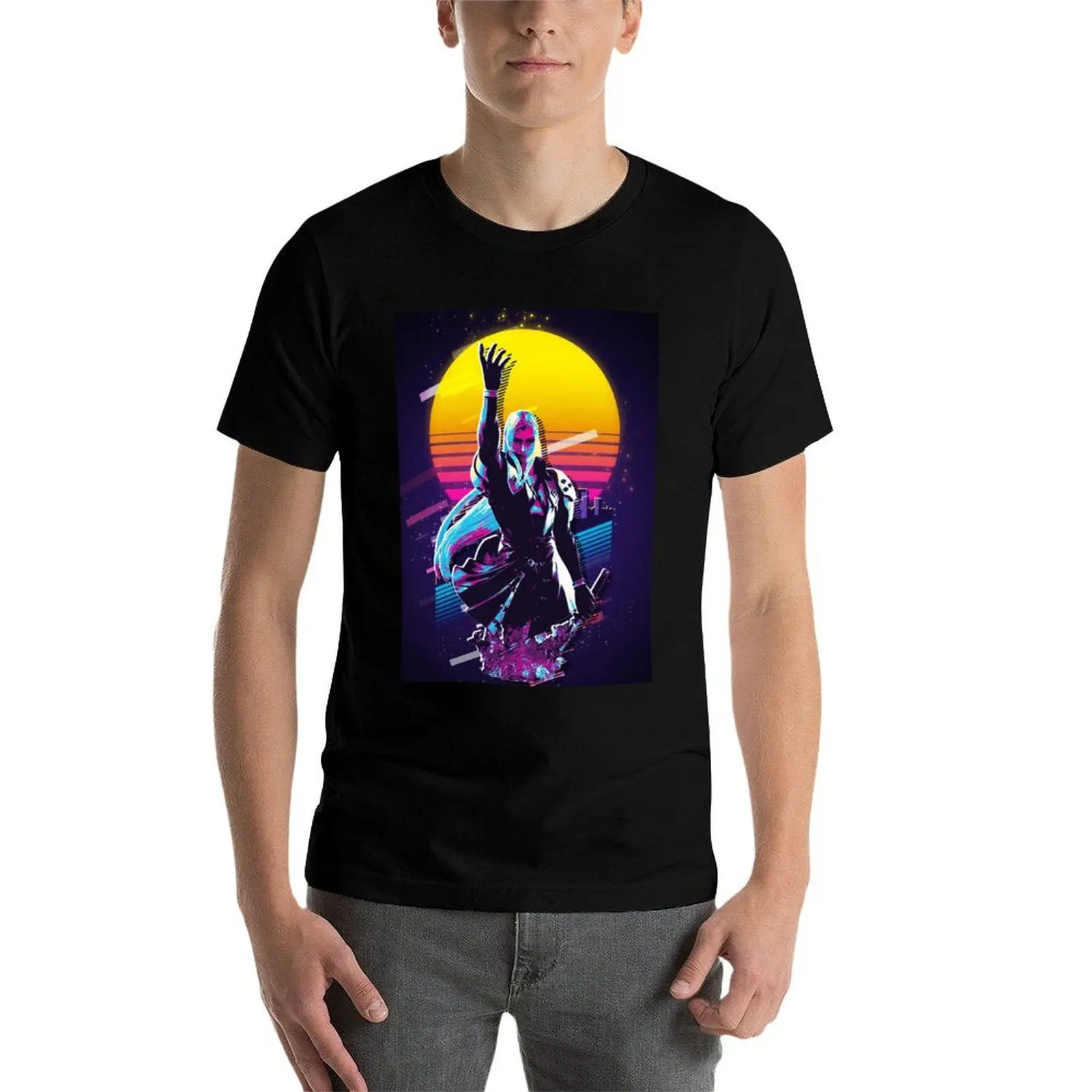 

Retro Sephiroth Son of Jenova T-Shirt t shirt for man t shirts for man graphic funny t shirts for man cotton T-Shirt