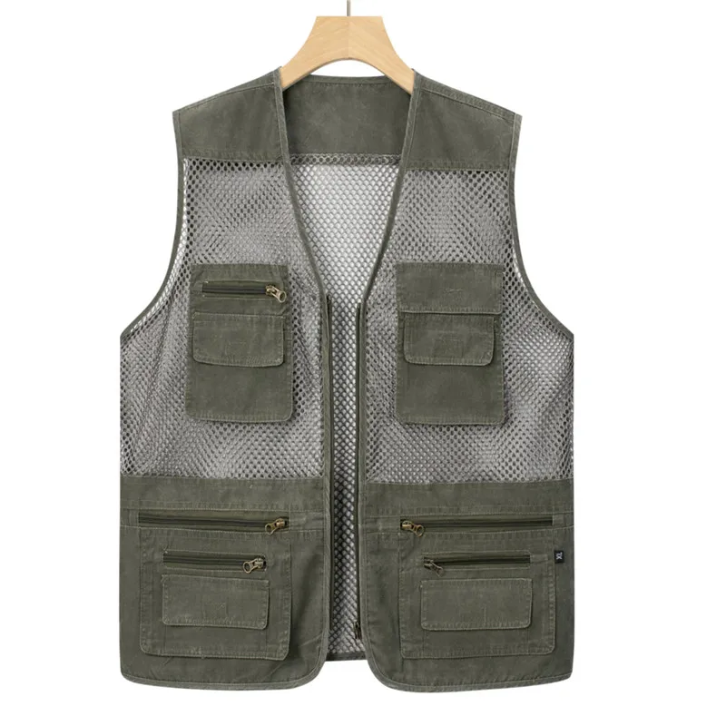 12 Multi-pockets Vest New Mesh Vest Outdoor Rock Climbing, Hiking, Camping, Fishing, Mountain Climbing, Photography Vest