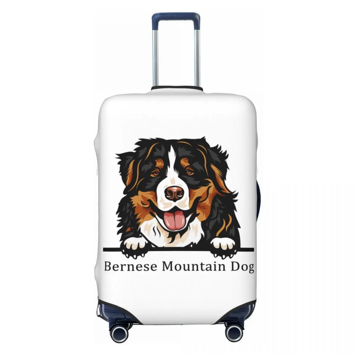 

Custom Bernese Mountain Dog Suitcase Cover Dust Proof Pet Animal Luggage Protective Covers for 18-32 inch