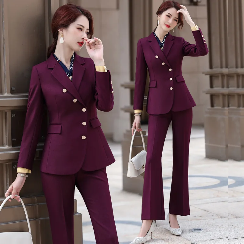 Business Suit Women's Autumn and Winter Work Clothes Formal Wear Goddess Temperament Business High-End Suit College Student Fash