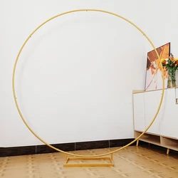 Okrągłe dekoracje ślubne tło podstawa łuku balon na przyjęcie urodzinowe Hoop stojak dekoracje na Baby Shower rama balony Arche