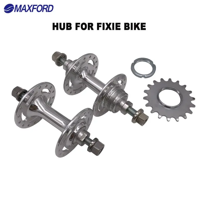 MAXFORD Bicycle Fixie Hub Bike Aluminum Hub Freewheel Sealed bearing 32H 36H Fixed Gear Bike Track Bike Cycling Parts