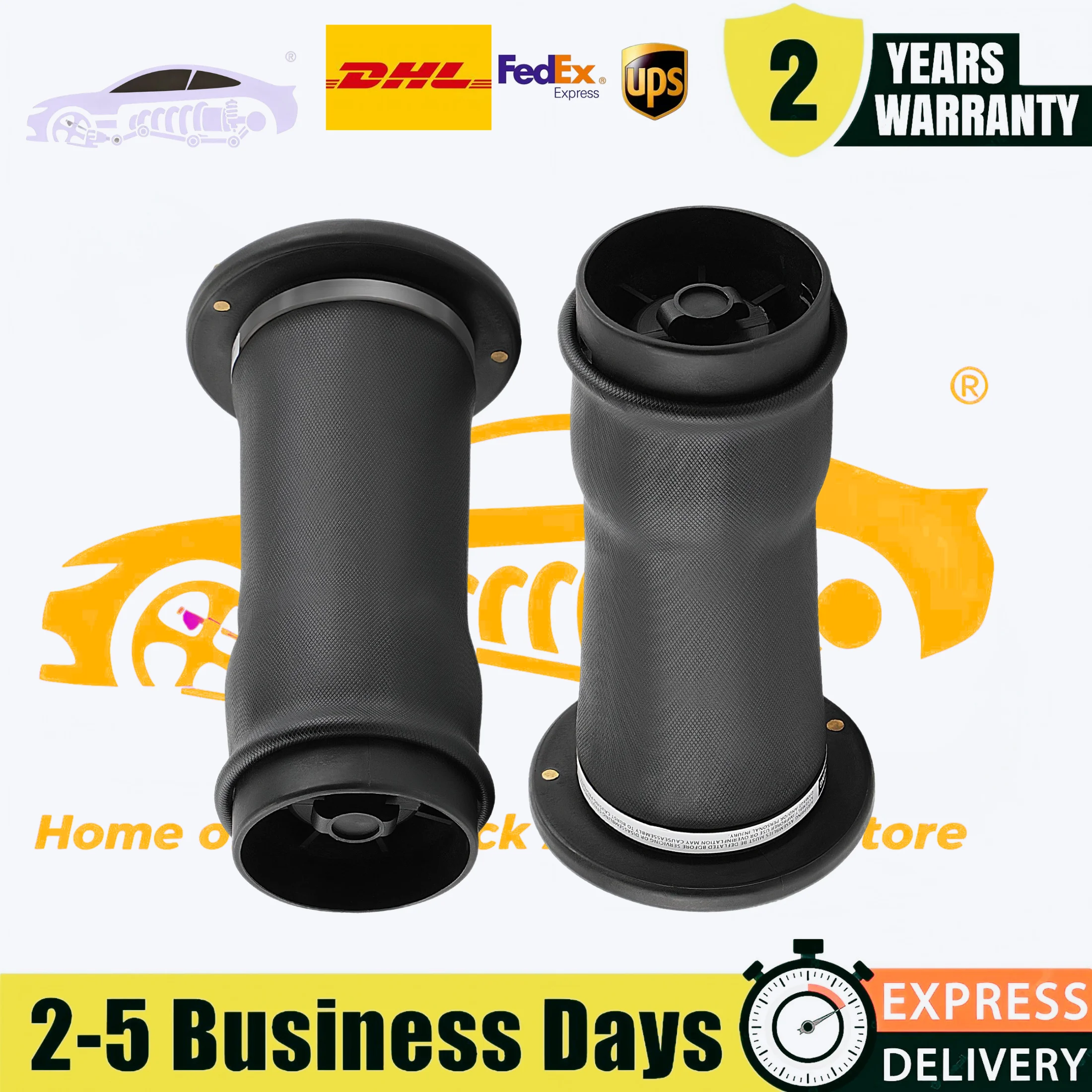 2 Pieces Rear Left and Right Air Suspension Spring Bags For Land Rover Discovery 1998-2004 RKB101200