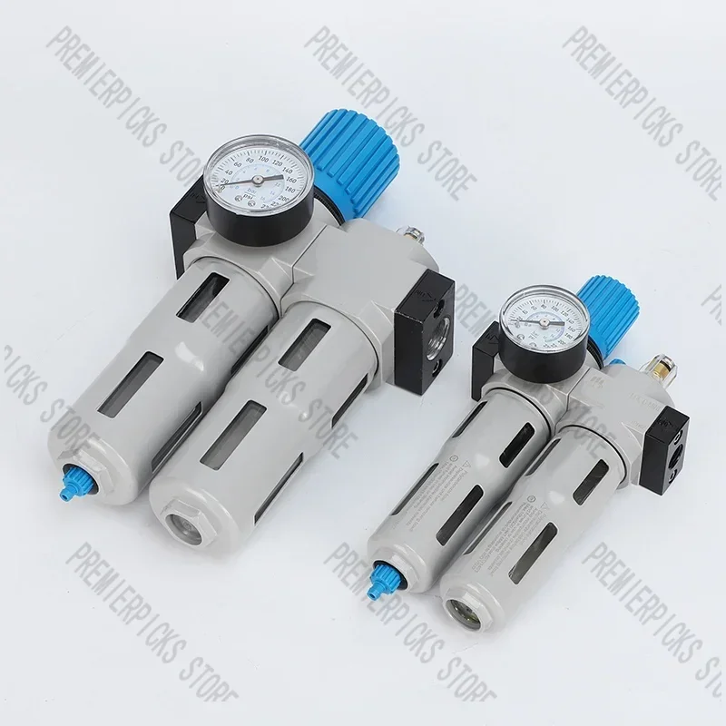 Pneumatic Air Compressor Pressure Regulator FRC Two-piece LR-1/4LFR Oil-water Separator  Reducing Valve SLCN