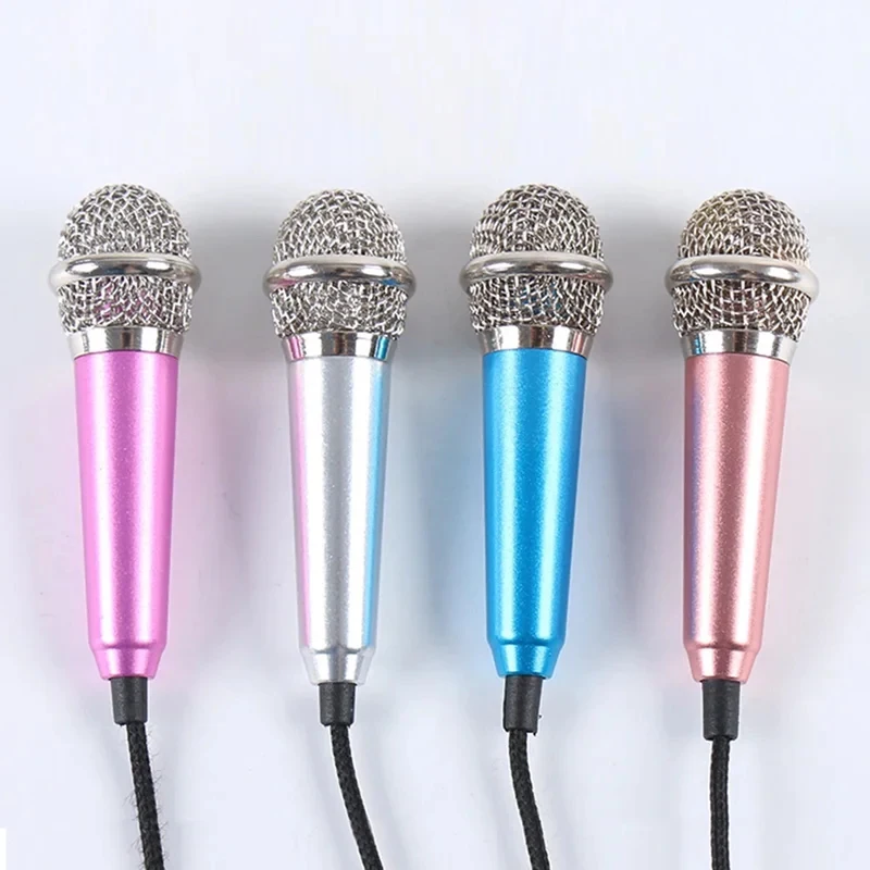 1/2/3pcs Wired Stereo Studio Microphone Earphone Ktv Karaoke Mini Microfon For Cell Smart Phone Laptops PC Computer Desktop Mik