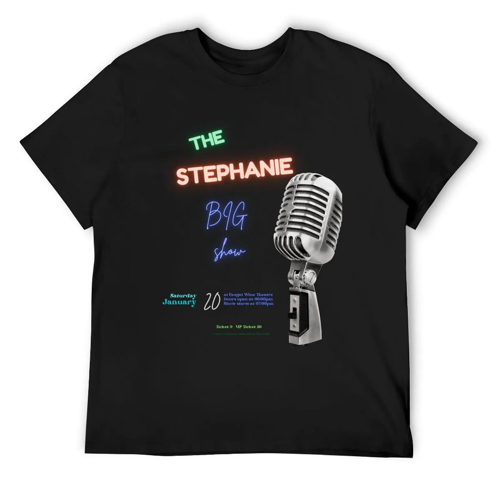 

Copy of Copy of The stephie Big Show T-Shirt Aesthetic clothing rapper graphic tees Men's t shirts