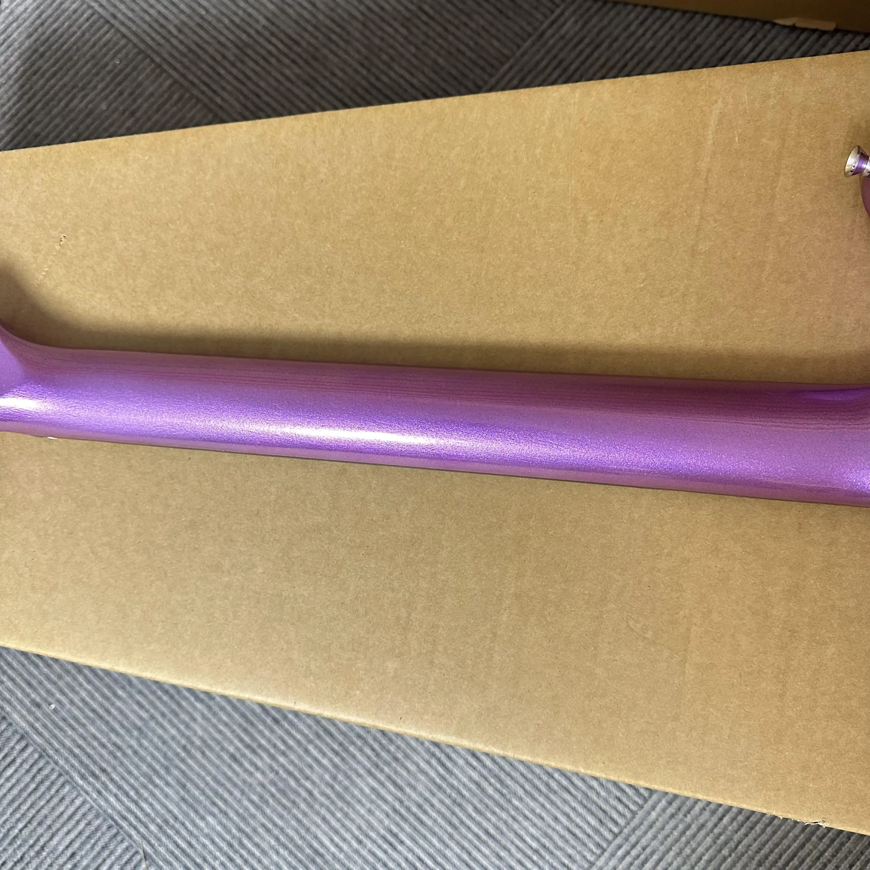 جيتار كهربائي مخصص - جسم أرجواني - 6 أوتار - 22 فريتس - مناسب لكل من المحترفين والمبتدئين - شحن مجاني #6