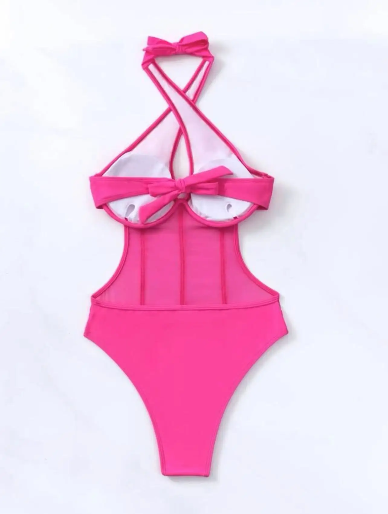 sexy push up bikinis one piece mesh perspective waist swimsuits bodysuits Swimwear Biquini conjunto de bikini tankini trikini