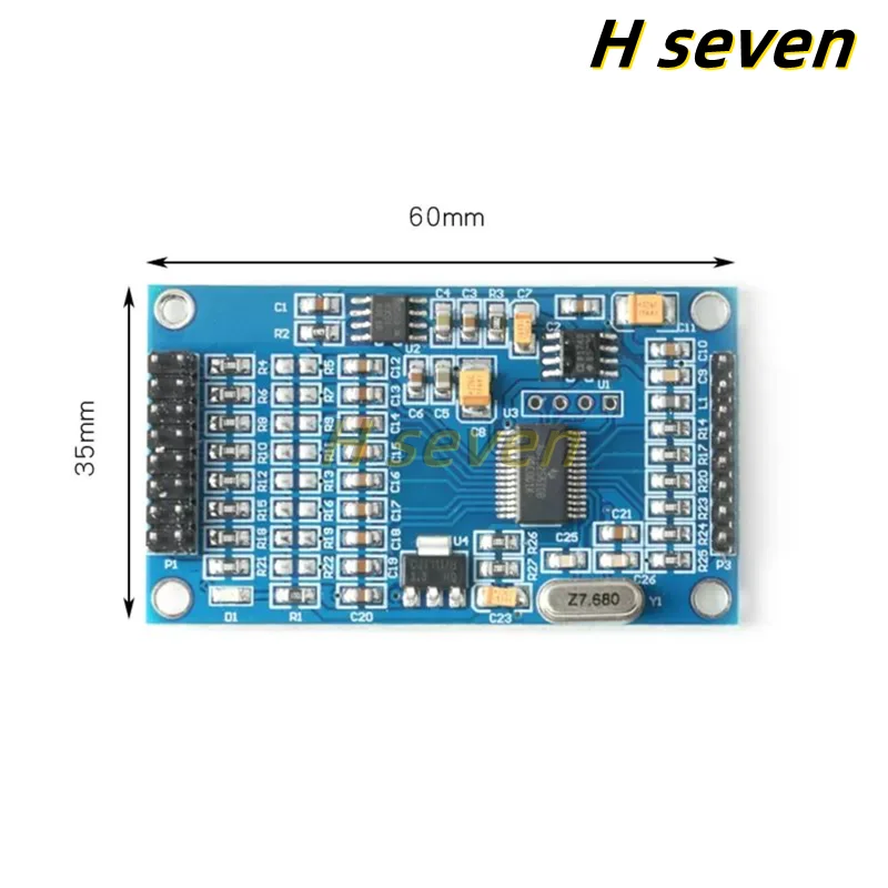 ADS1256 24Bit 8 Channel ADC AD Module High Precision ADS1256IDB ADC Collecting Data Acquisition Module 5V SPI Interface