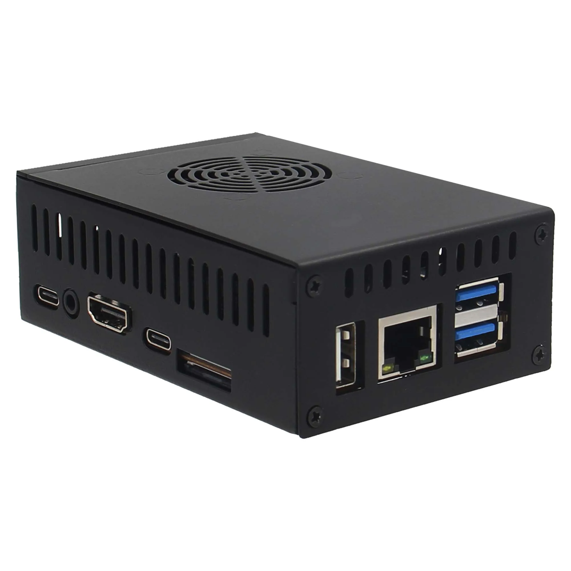 

Orange Pi 5 Caja Metálica Ventilador Disipadores Aluminio Refrigeración 5/5B N505 Protección