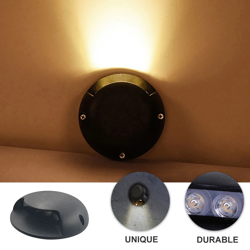 

1pc Led Glow Ground Lamp Outdoor Waterproof Lawn For Garden Stair Underground Light 12V Low Voltage Landscape Light