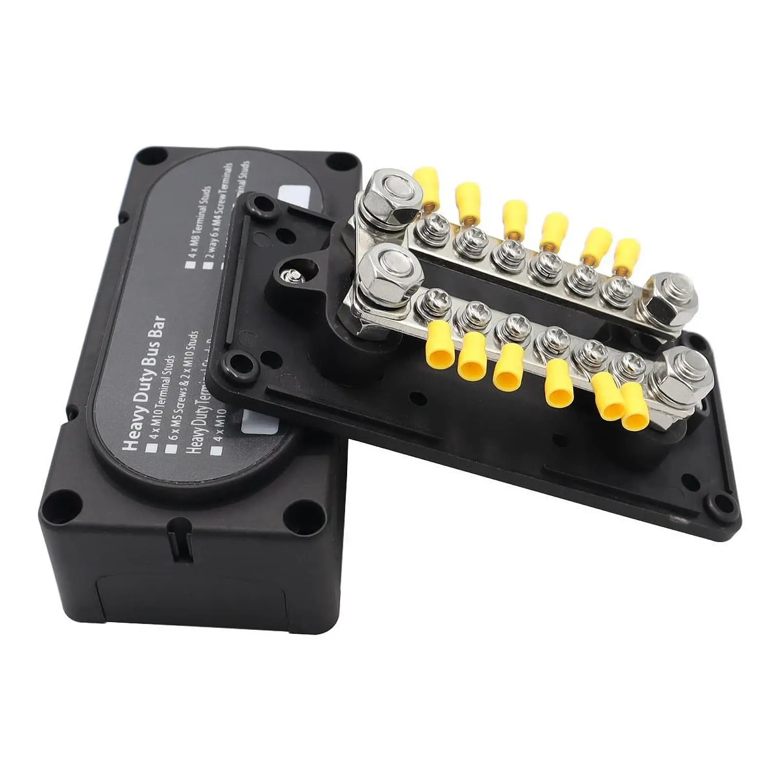 

Bus Bar Power Distribution Block with Removable Cover Easy Installation Junction