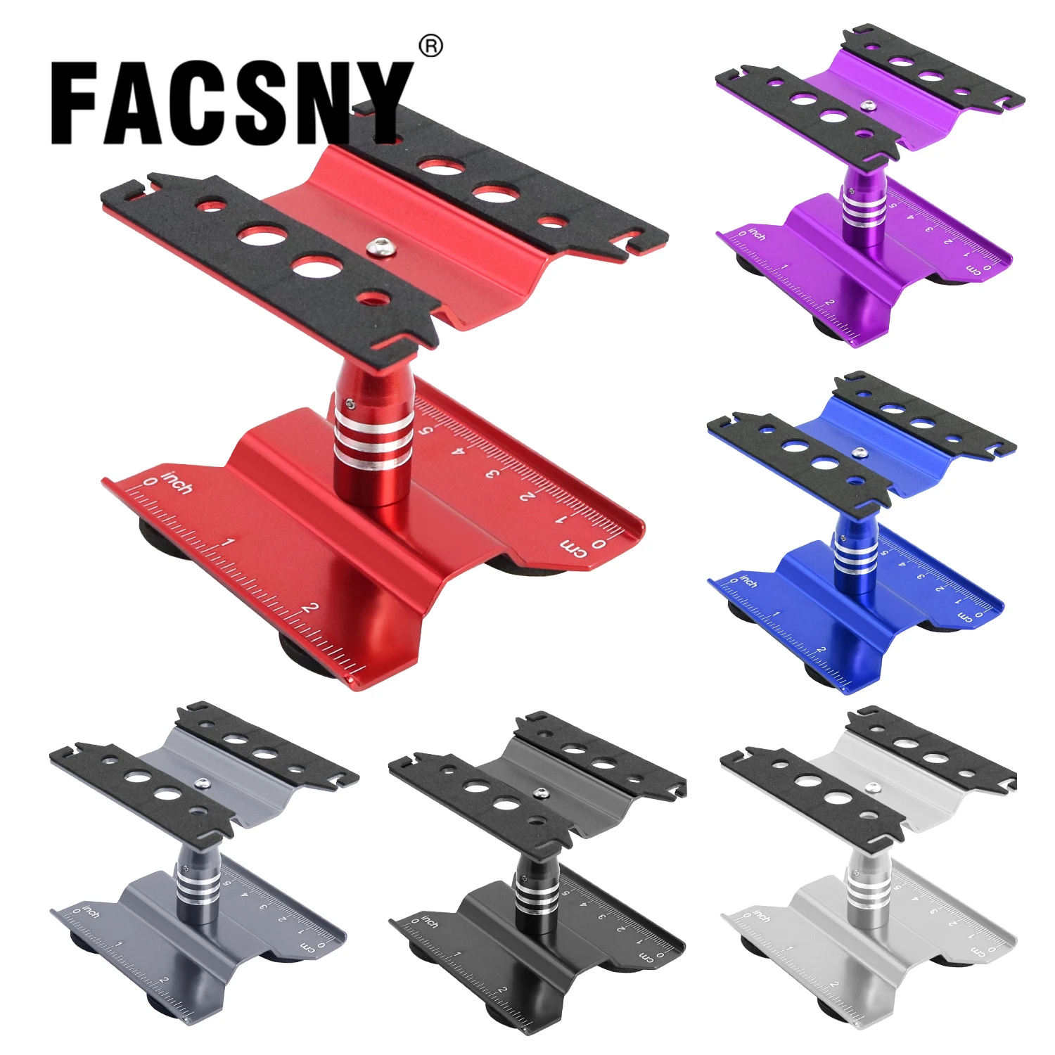 Aluminium RC Auto Reparaturständer Workstation 360 °   Rotierende Plattform höhenverstellbar für 1/16 1/18 1/24 SCX24 TRX4M FCX24 Crawler
