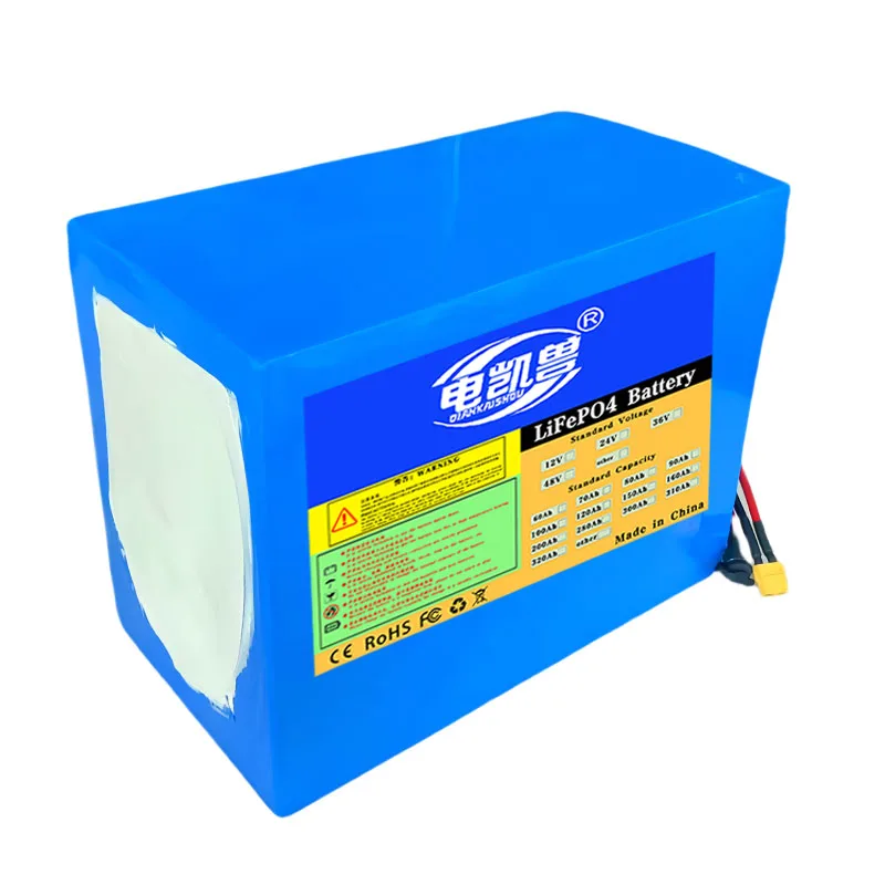 New 48V 30ah LiFePo4 Battery Pack 32140 Built in BMS 0-2500W Motor High Power Lithium Iron Phosphate Rechargeable Battery