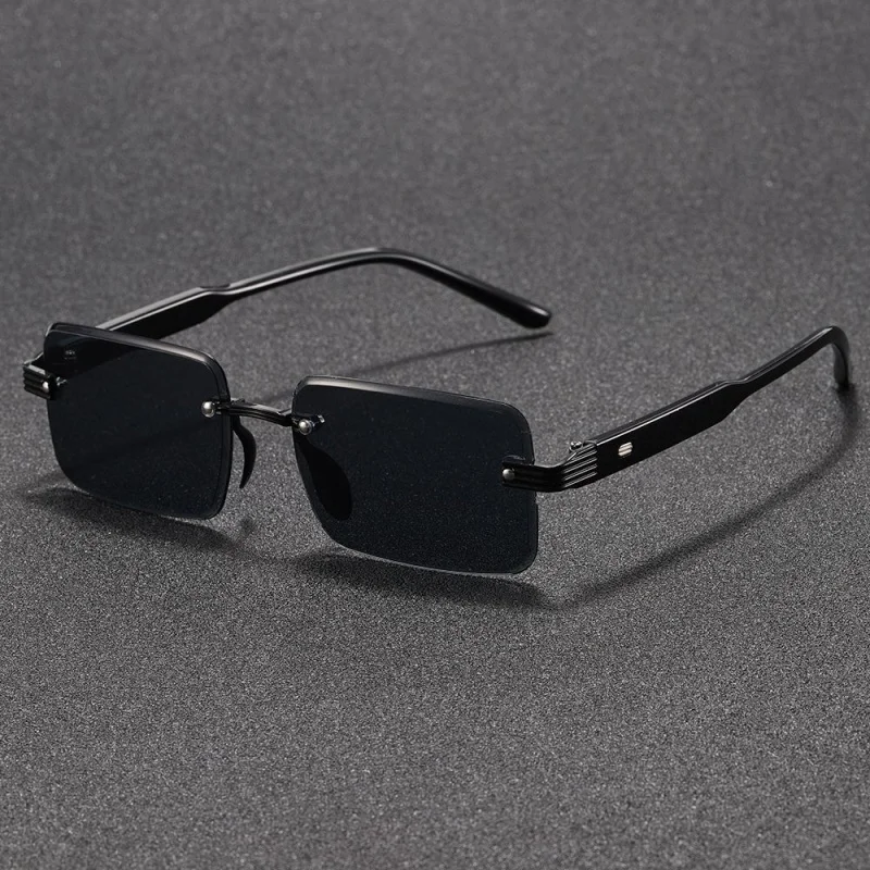 قطعة واحدة من النظارات الشمسية الكلاسيكية بدون إطار، تصميم للجنسين مع خيارات ألوان متعددة لخزانة ملابسك