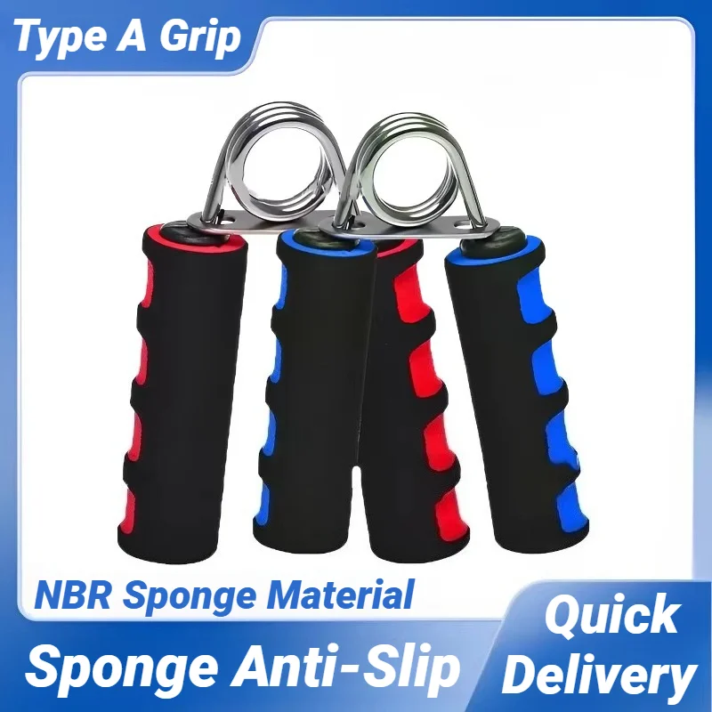 Type A Sponge Grip Spring Hand Finger Strength Trainer Power Exerciser Forearm Strengthener Carpal Expander Sport Muscle Wrist