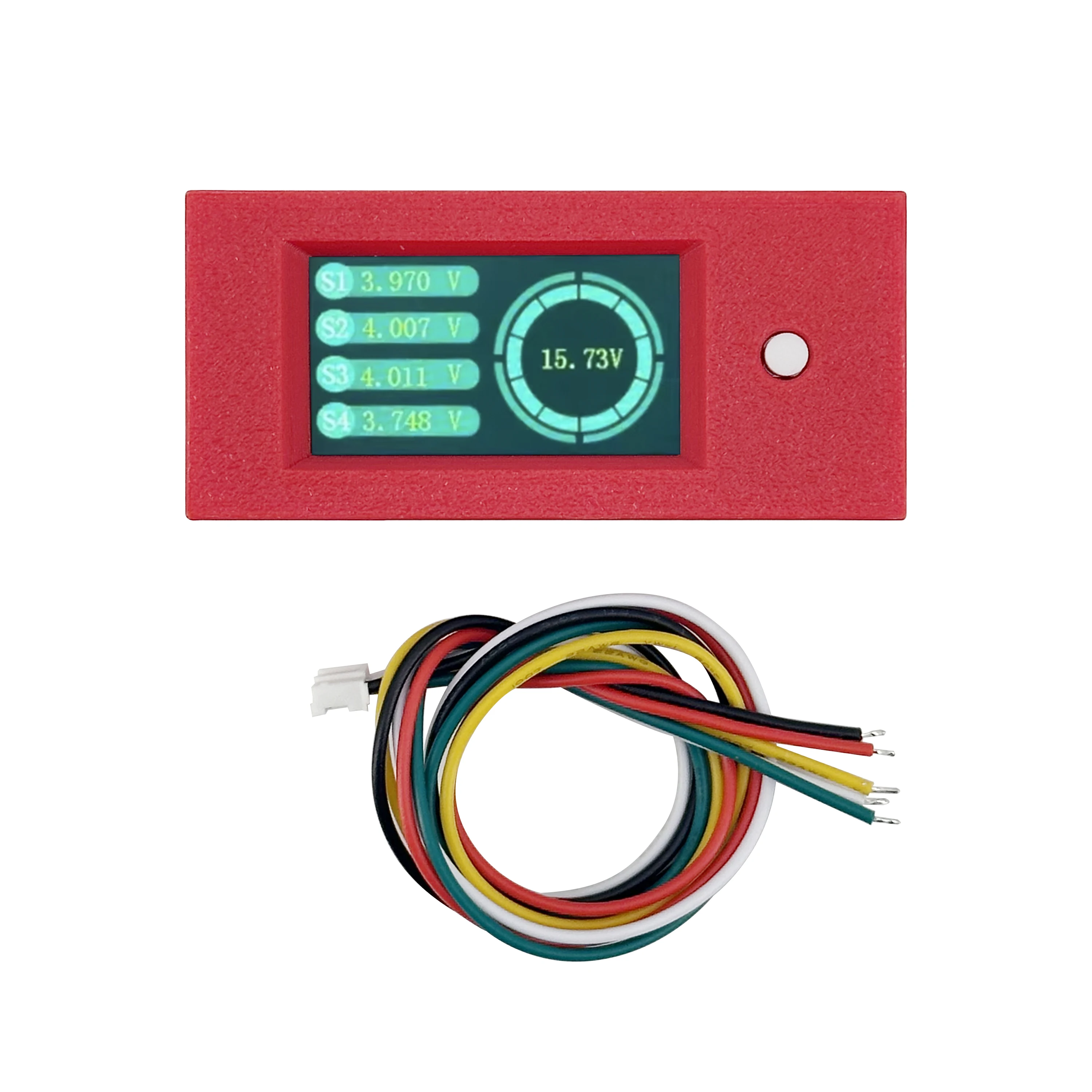 4S Voltage Tester Lithium Battery Pack Single Cell With Red Casing and 3-4S Active Equalizer Balancer