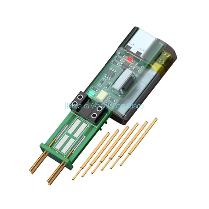 462D Optocoupler Tester 4 Pin Checking Module with 6 Detachable Metal Contacts, 2.16 x 0.47 in Handheld Tool for Electronics and