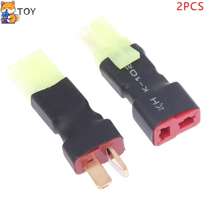 2PCS Deans T To Mini Tamiya Plug Female Male Adapter Connector For Kyosho RC Battery ESC RC Toy Accessories Remote Control Toy